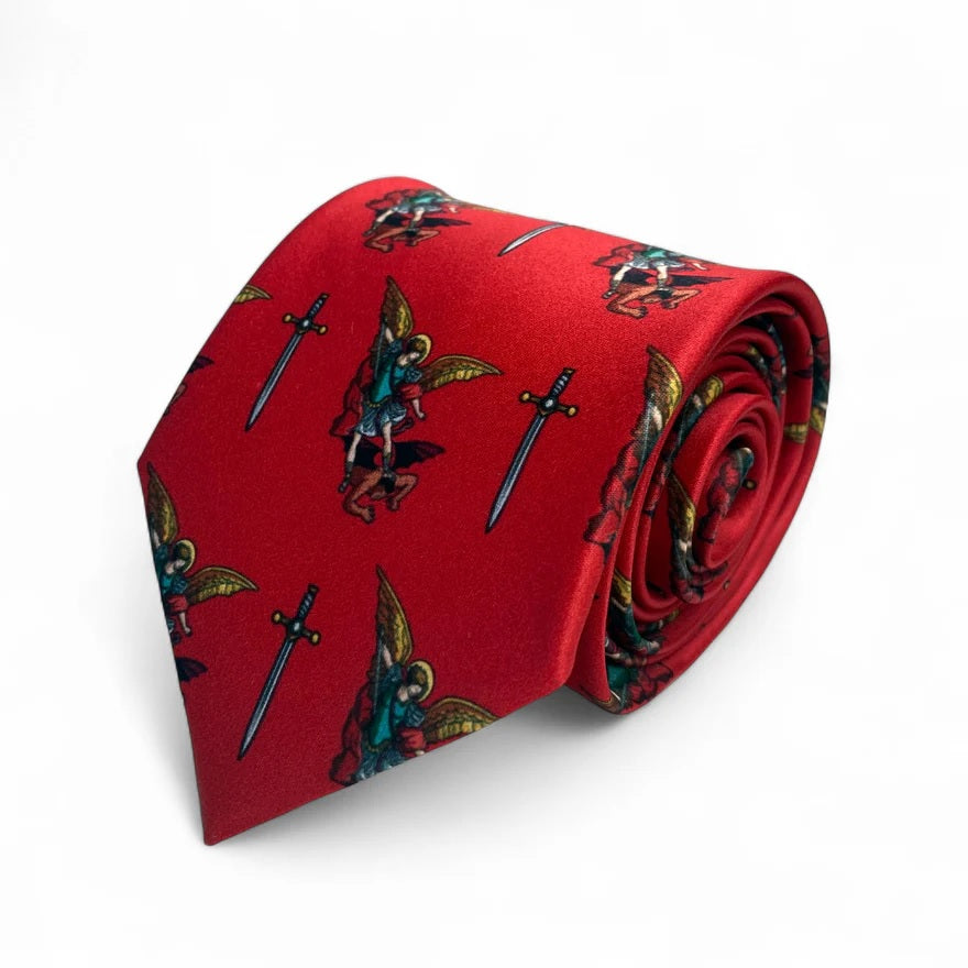Red St. Michael Necktie