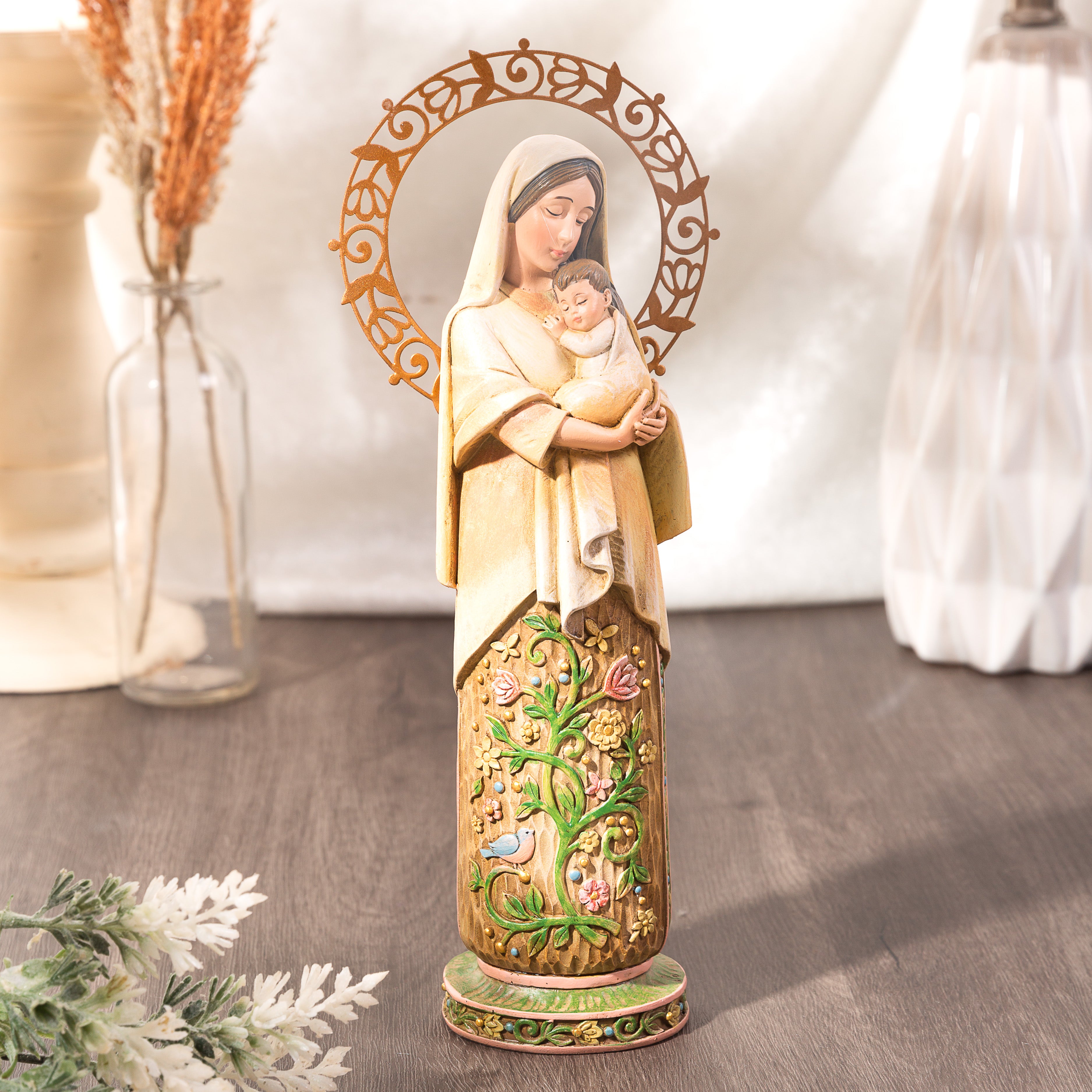 Madonna and Child Seasonal Statue Series-Spring