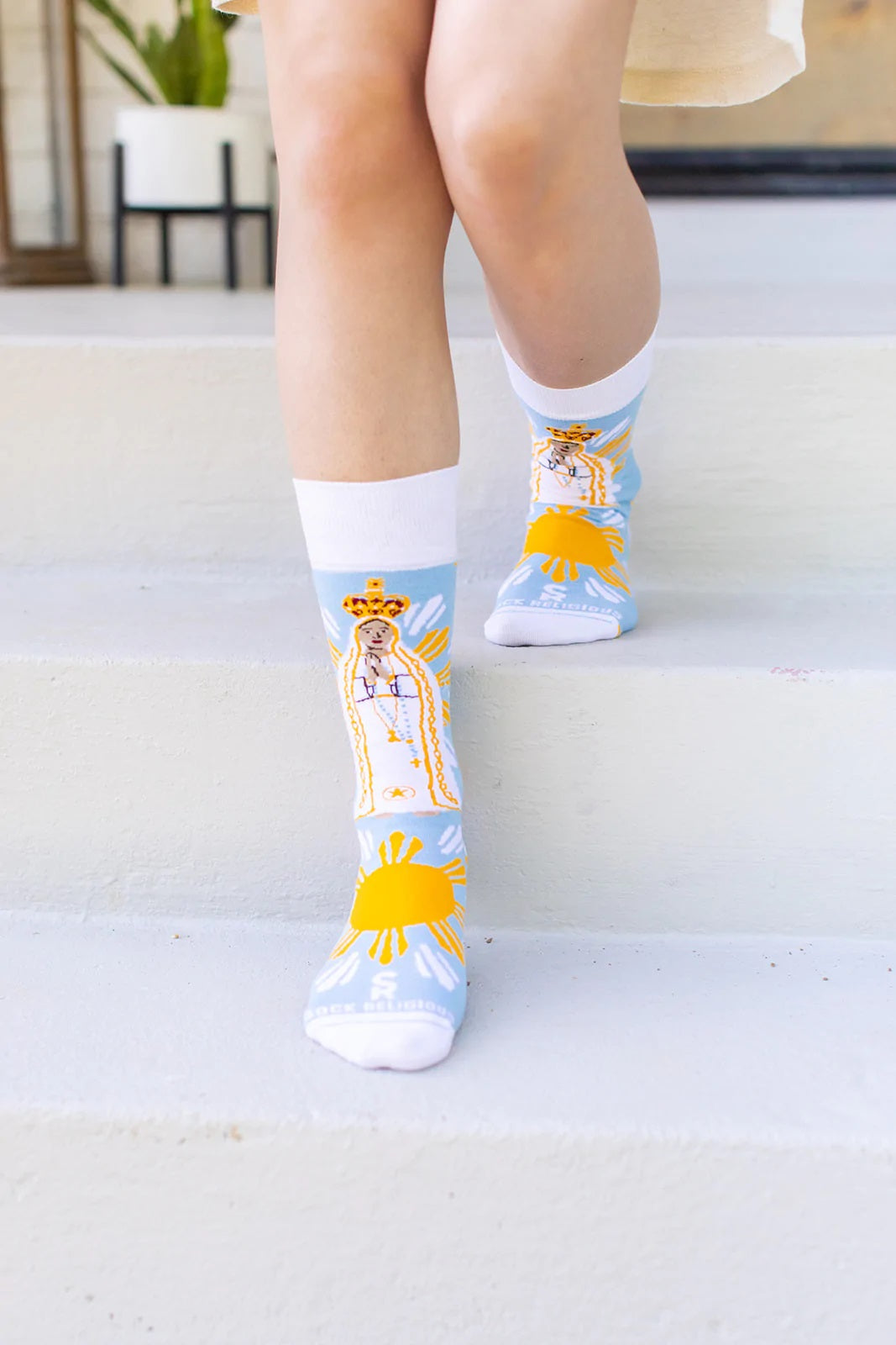 Our Lady Of Fatima Adult Socks