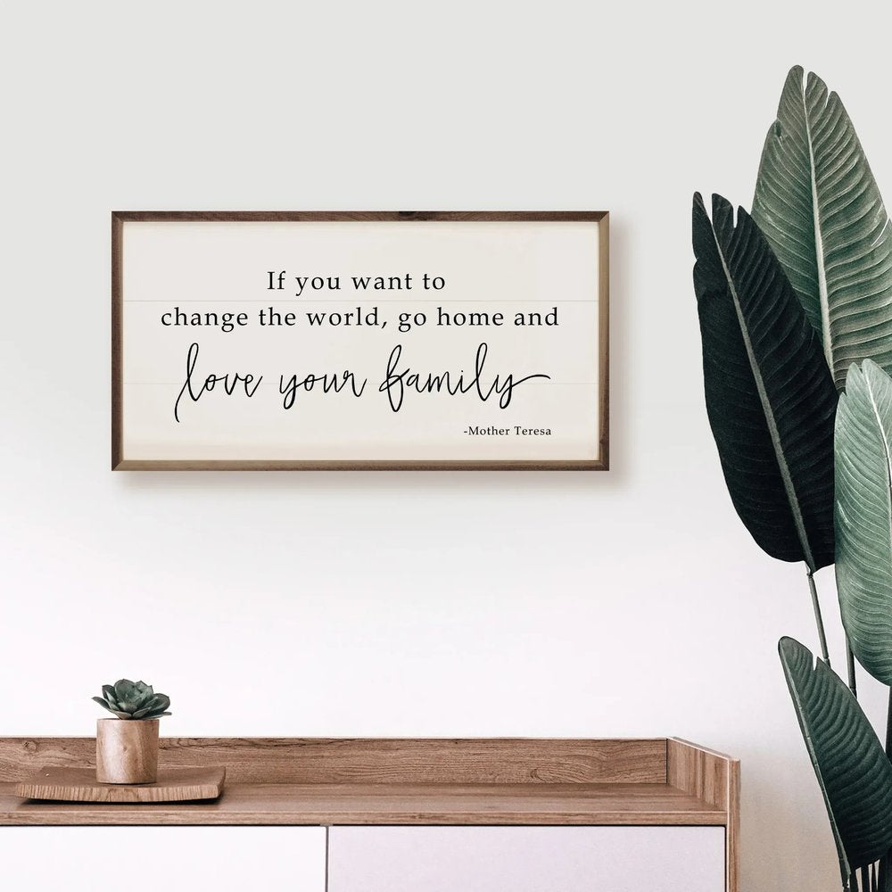 Love Your Family Framed Art