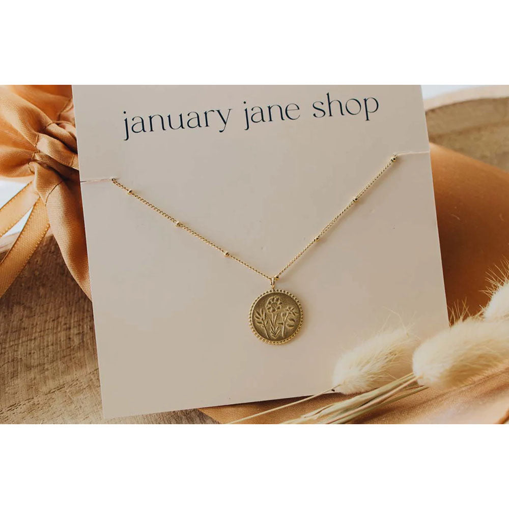 Flowers of the Holy Family Gold Filled Necklace