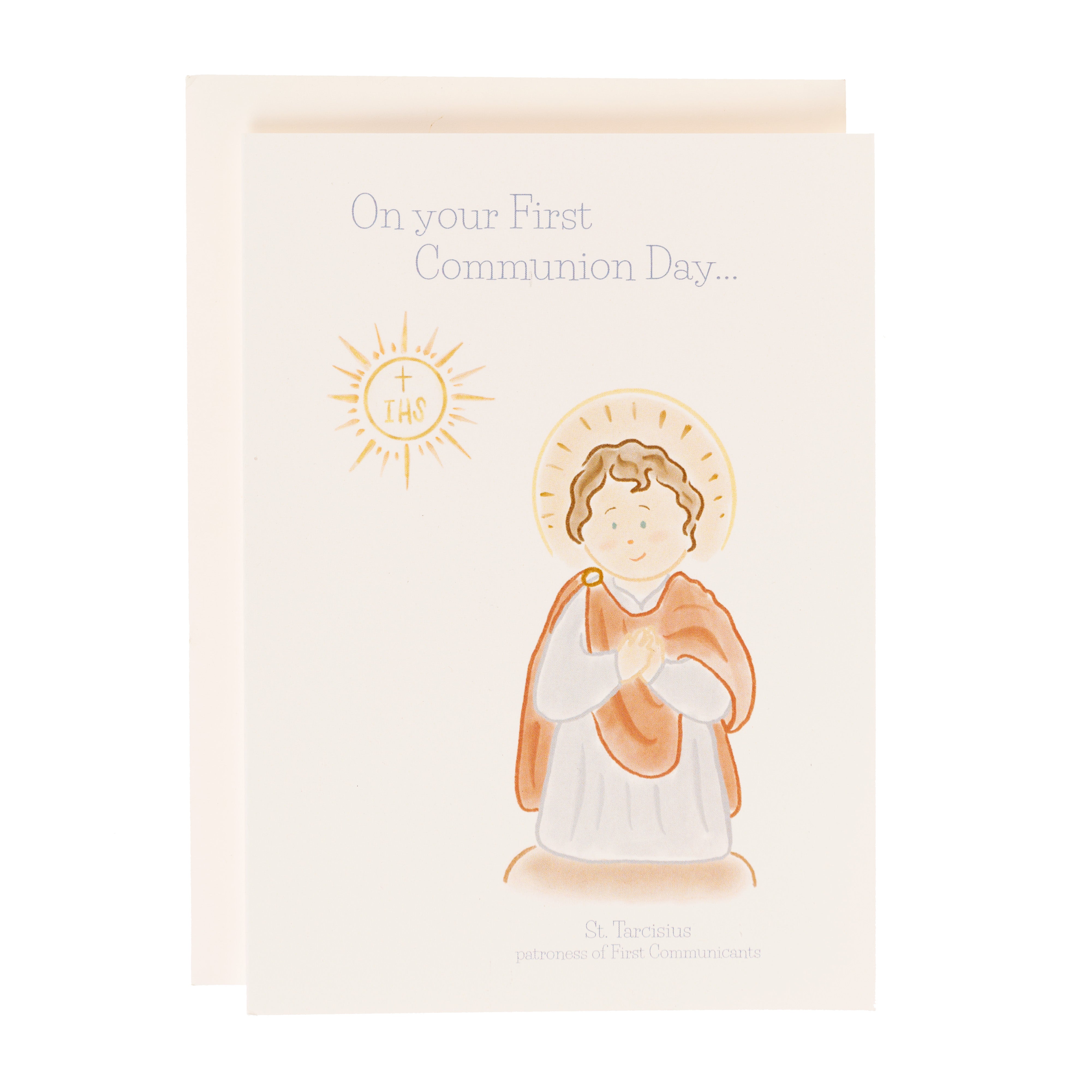 St. Tarcisius First Communion Card