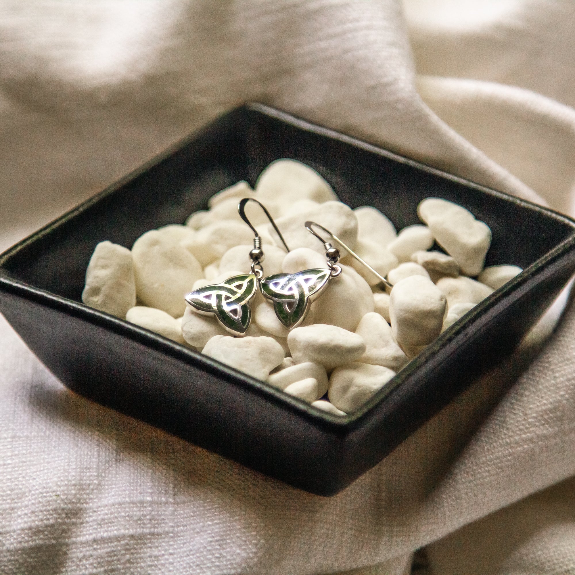 Sterling Silver Connemara Trinity Knot Earrings