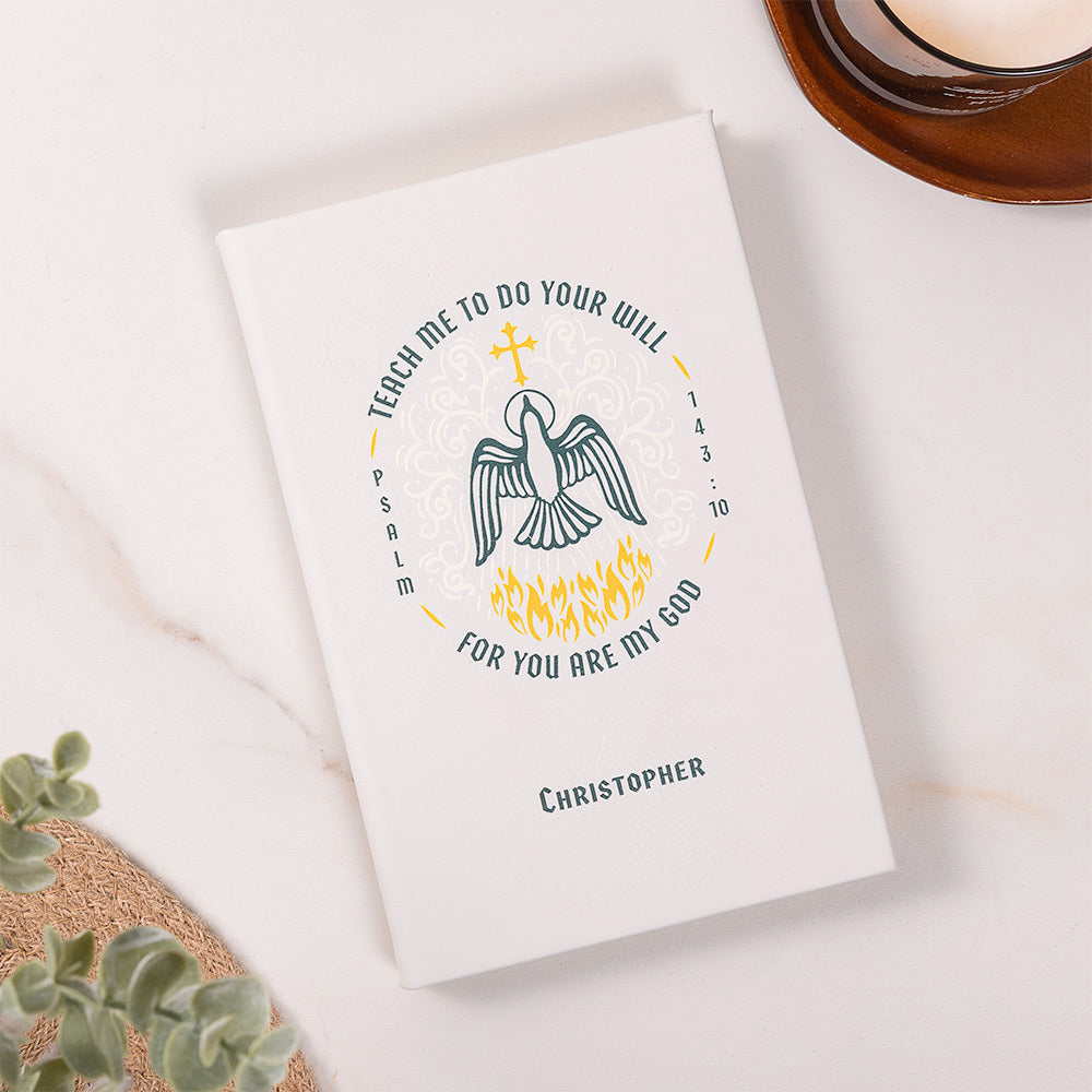 Personalized Confirmation Bible & Journal Gift Box with Holy Spirit Stickers