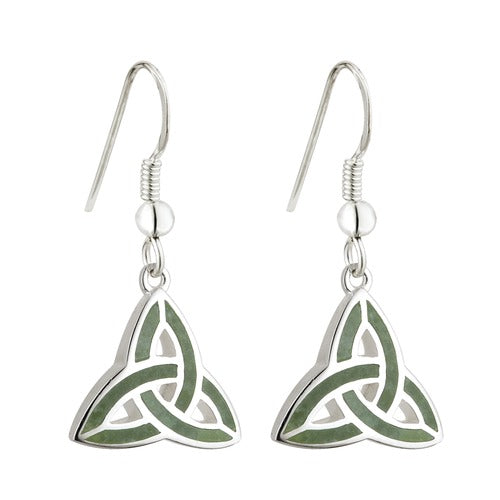 Sterling Silver Connemara Trinity Knot Earrings