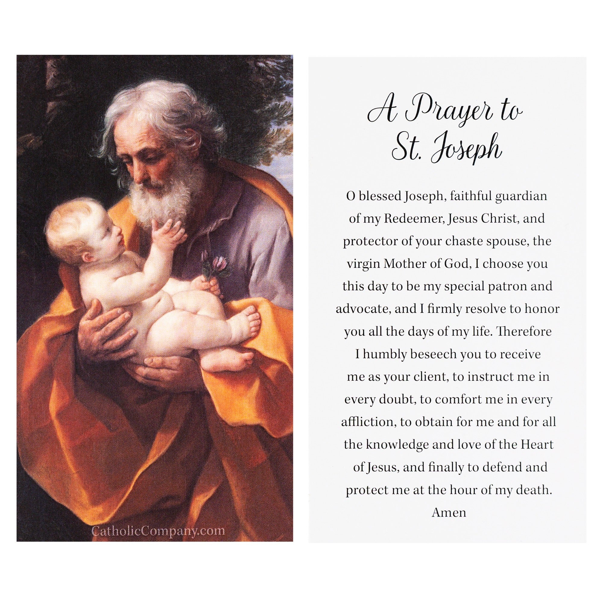 St. Joseph Prayer Card