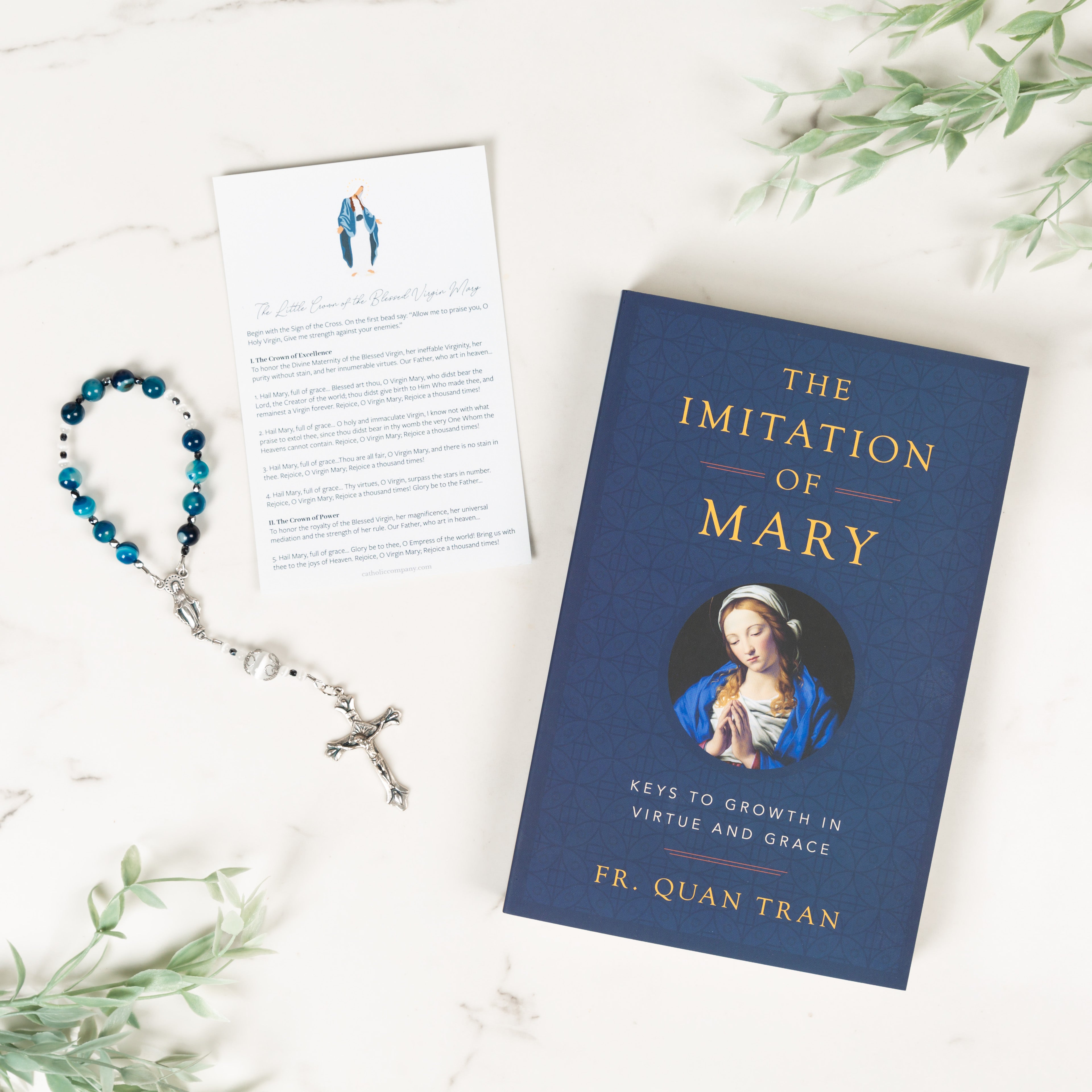 2 Gift Set - The Imitation of Mary Book & Little Crown of Mary Chaplet