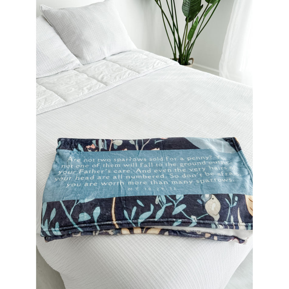 Sparrow Throw Blanket - 50" x 60"