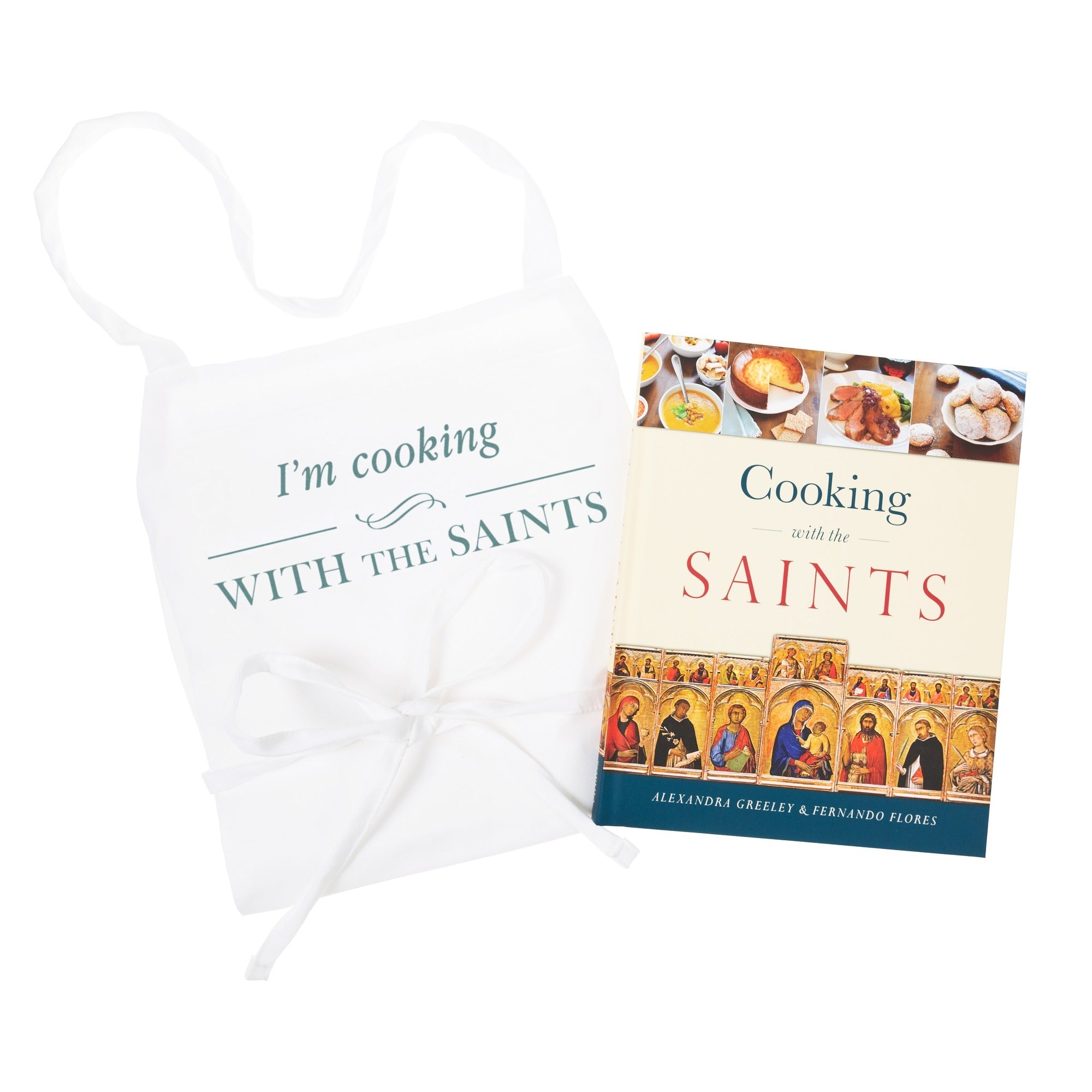 Cooking with the Saints & "I'm Cooking with the Saints" Apron (Gift Set)