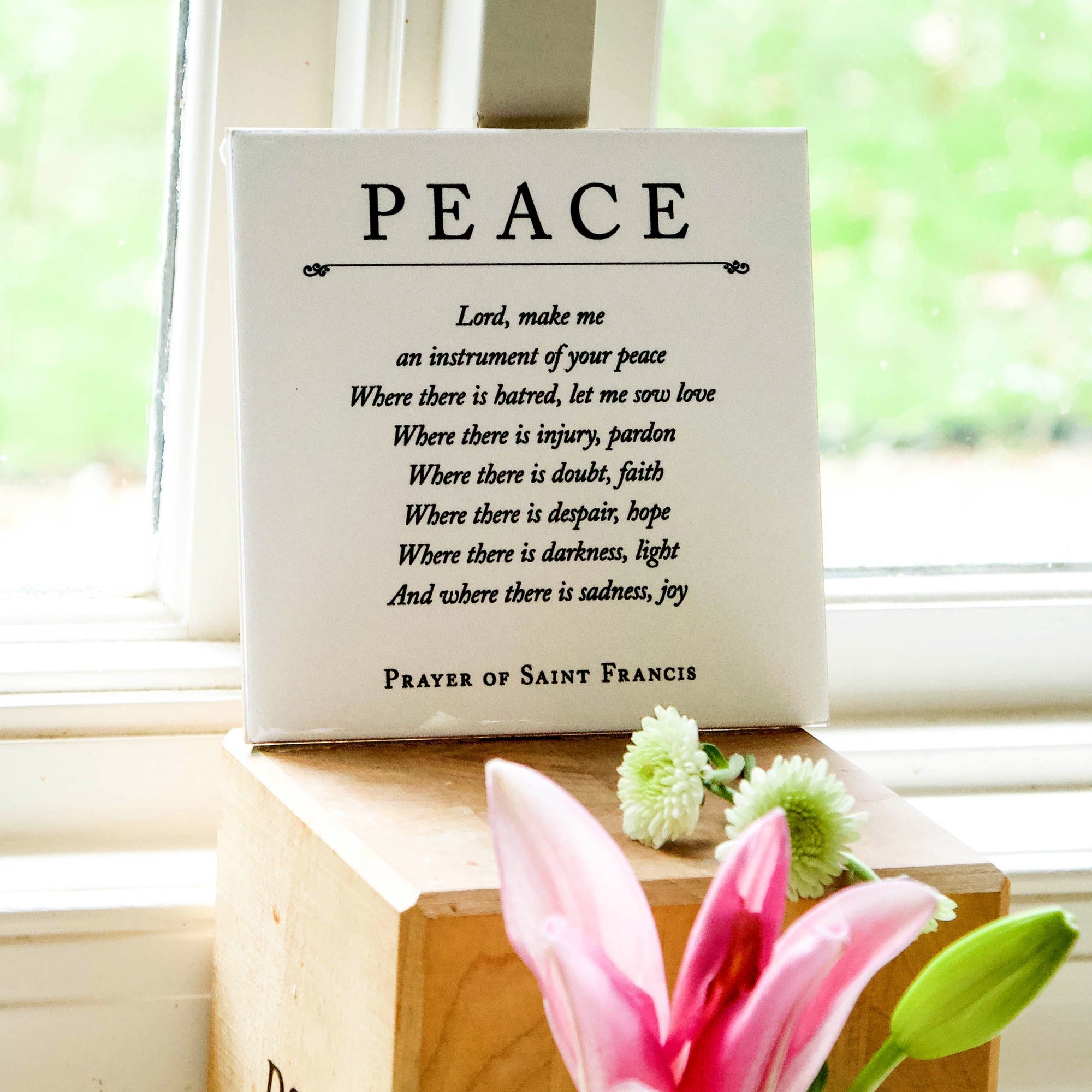 Prayer of St. Francis Tile