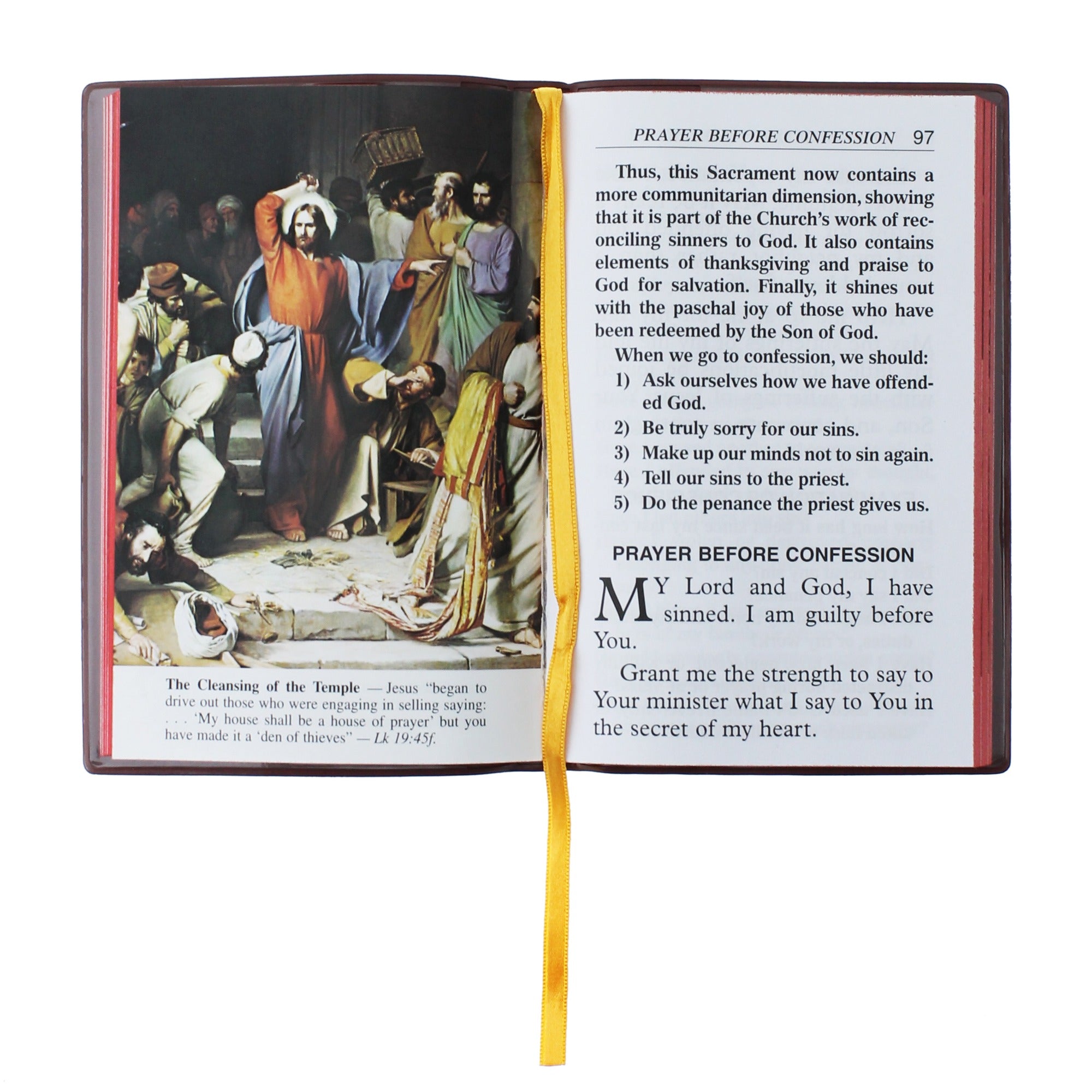 Catholic Book of Prayers - Brown Flex Cover (Large Print)