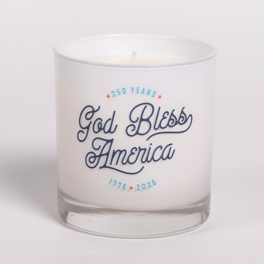 God Bless America 250th Commemorative Candle