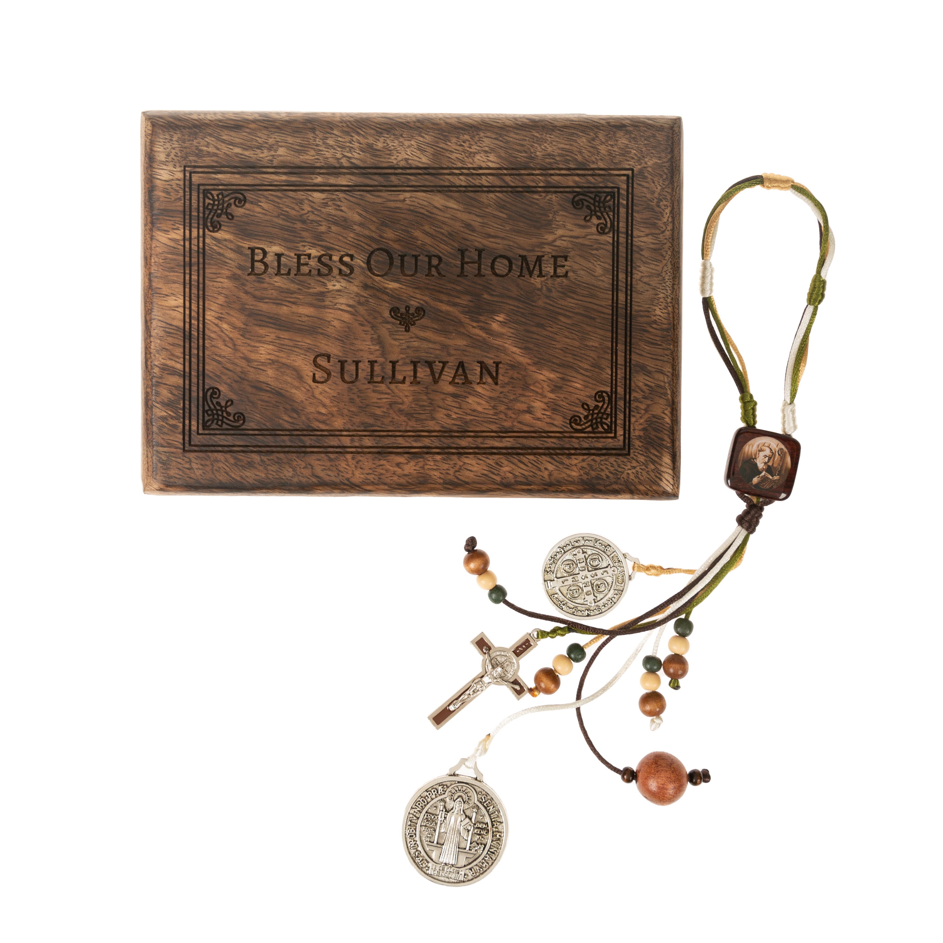 Personalized Benedict Medal Home Blessing Set