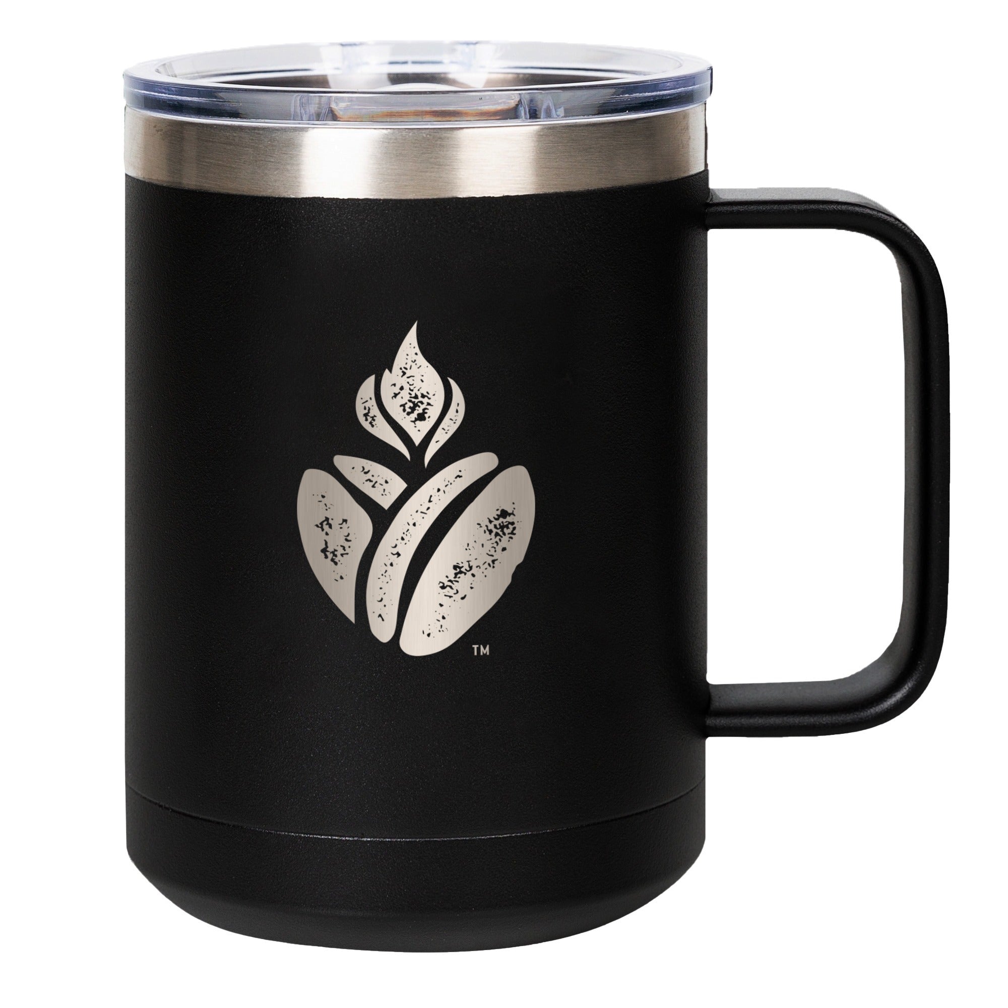 Catholic Coffee Black Travel Mug