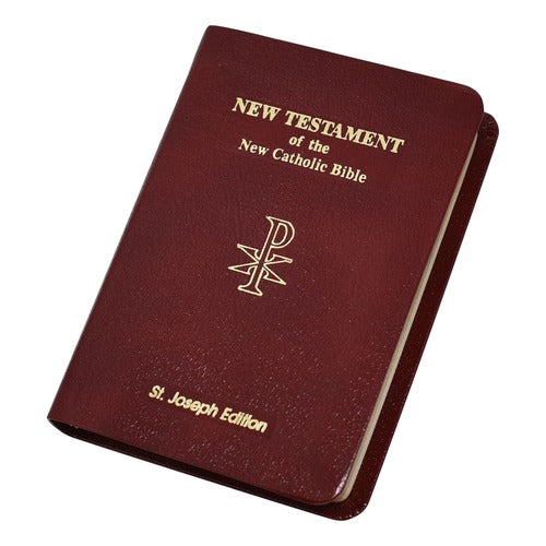 St. Joseph Edition New Testament of the New Catholic Bible -Vest Pocket Edition - Burgundy Bonded Leather