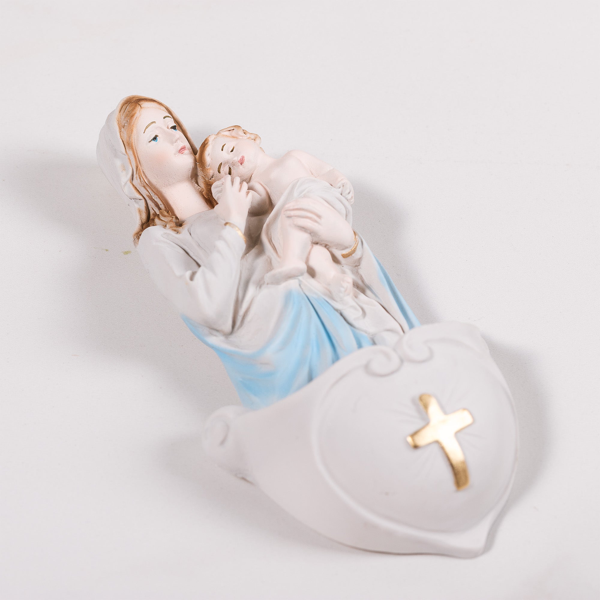 Serenity Madonna & Child Holy Water Font - 7"