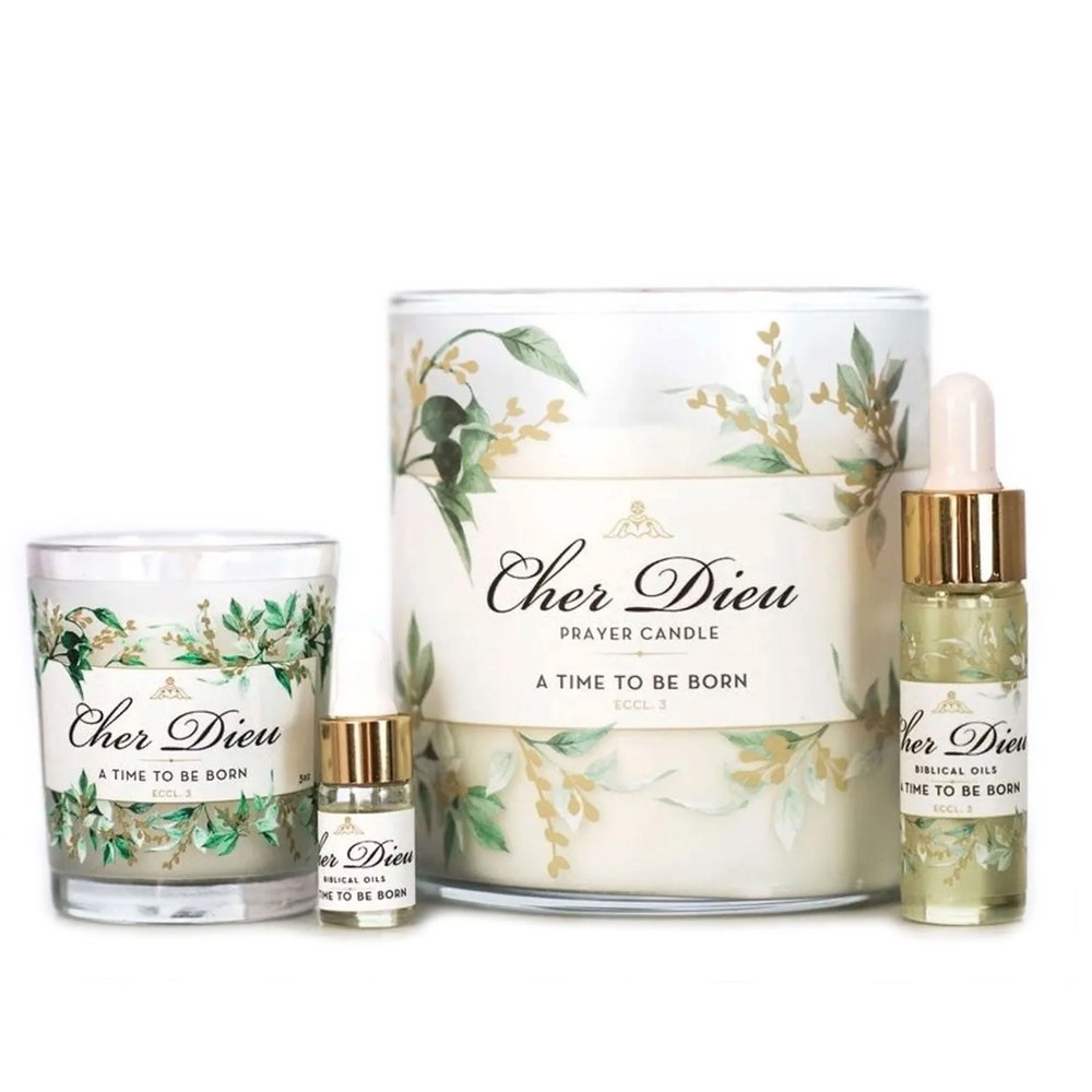 A Time To Be Born Candle & Oil Gift Set