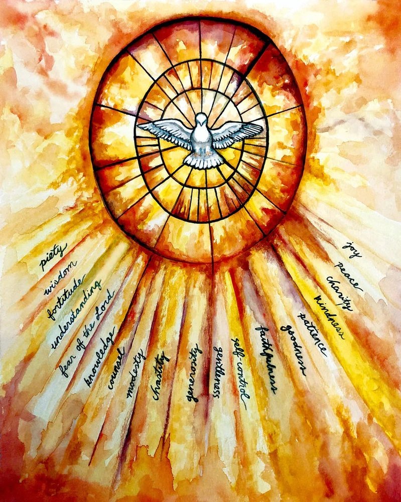 Fruits & Gifts Of The Holy Spirit Print - 8" x 10"