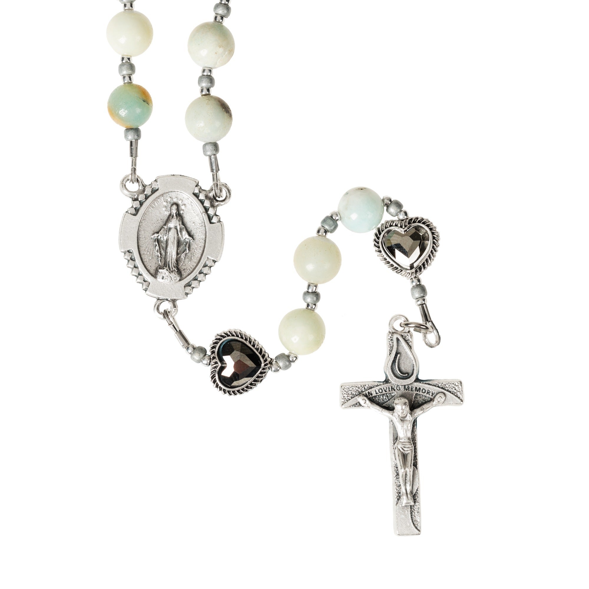 Swarovski Heart Memorial Rosary