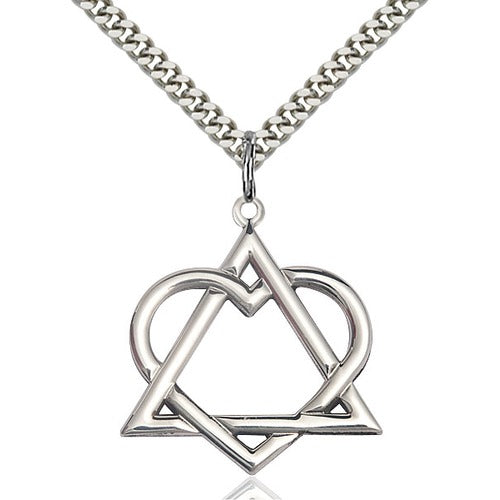 Sterling Silver Adoption Heart Pendant