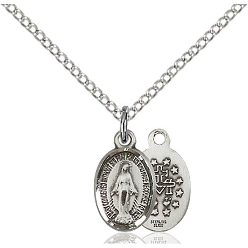 Sterling Silver Miraculous Petite Pendant - 2511302