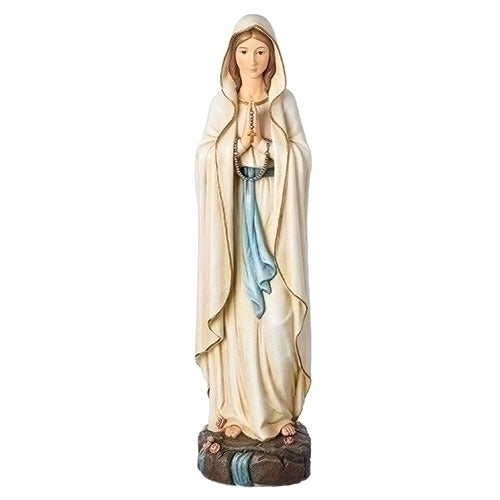 Our Lady of Lourdes Color Statue