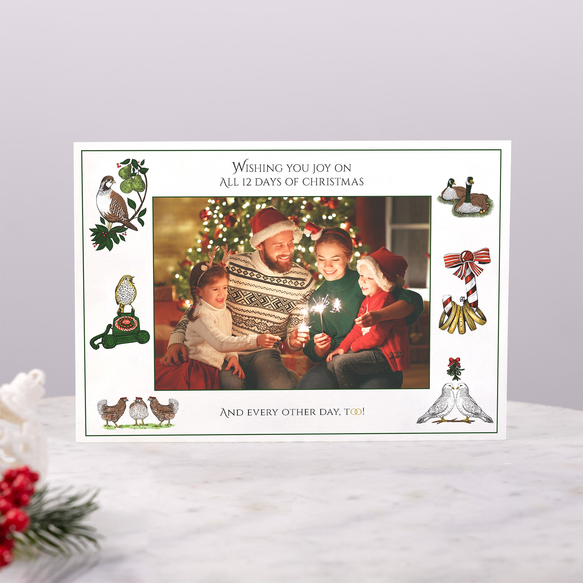 Personalized 12 Days of Christmas Photo Christmas Cards