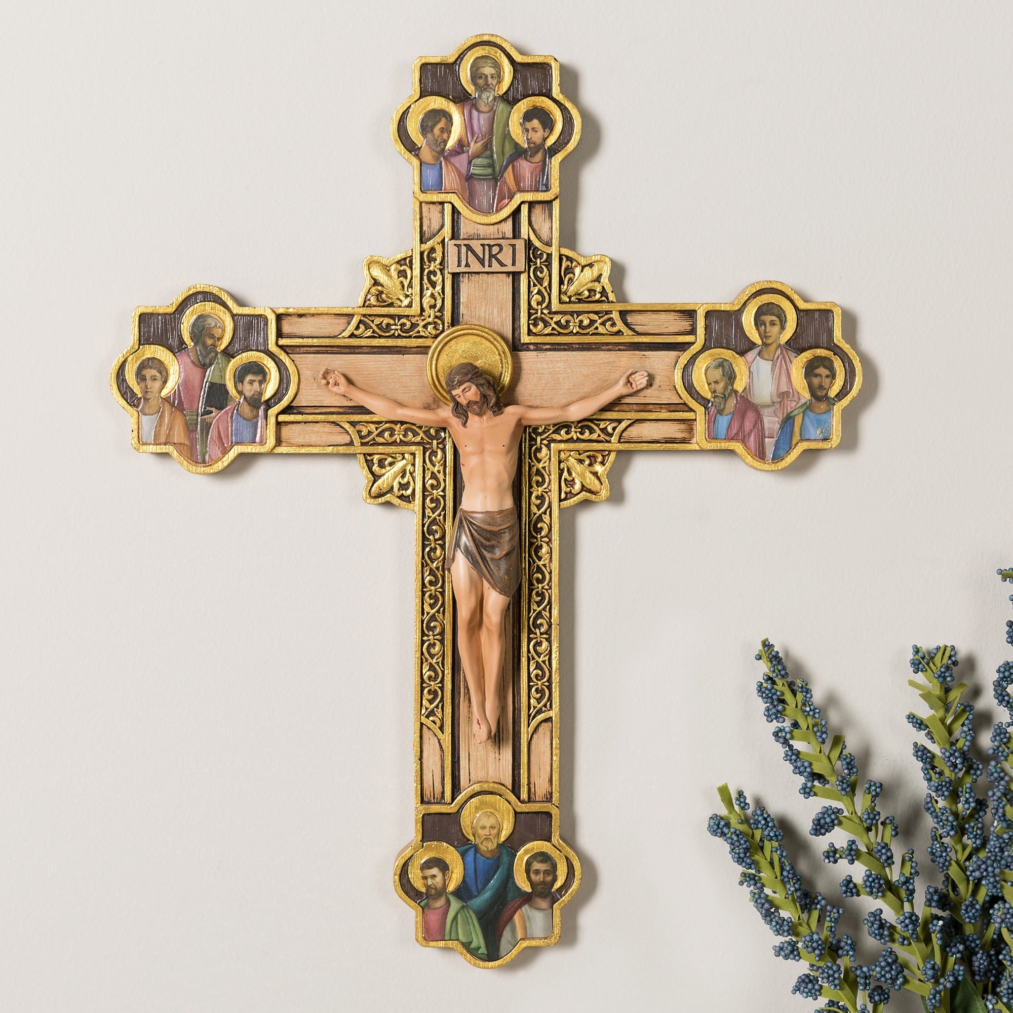 Twelve Apostles Crucifix, 12"
