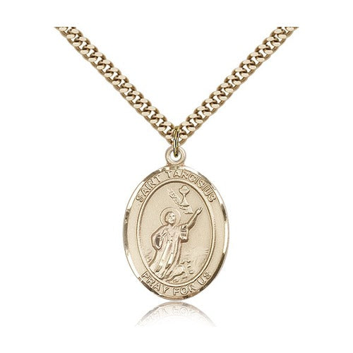 14kt Gold Filled St. Tarcisius Pendant w/ chain