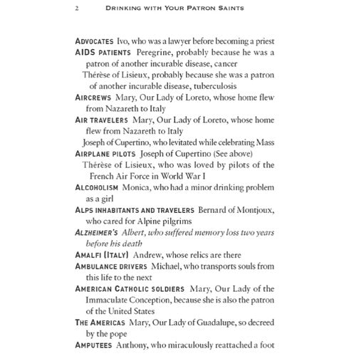 Drinking with Your Patron Saints - The Sinner's Guide to Honoring Namesakes and Protectors