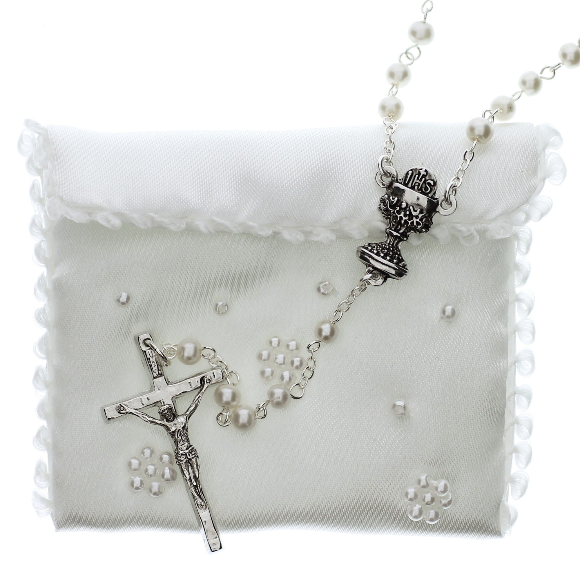 Joseph's Studio First Communion Purse Set w/Rosary & Accessories
