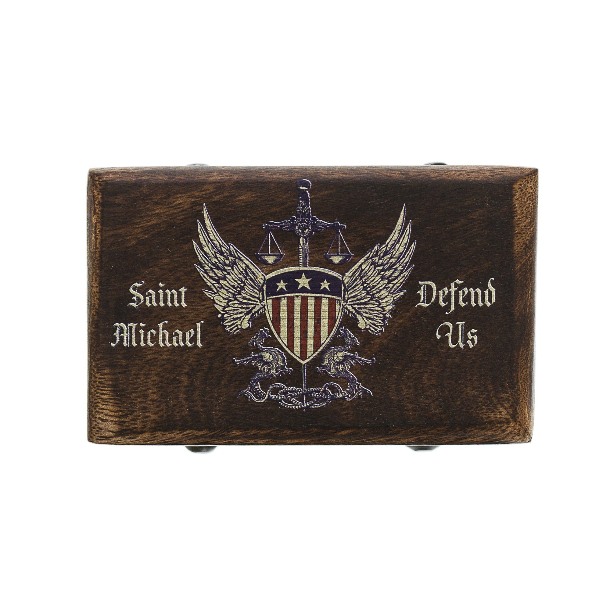 St. Michael Defend Us Rosary Box