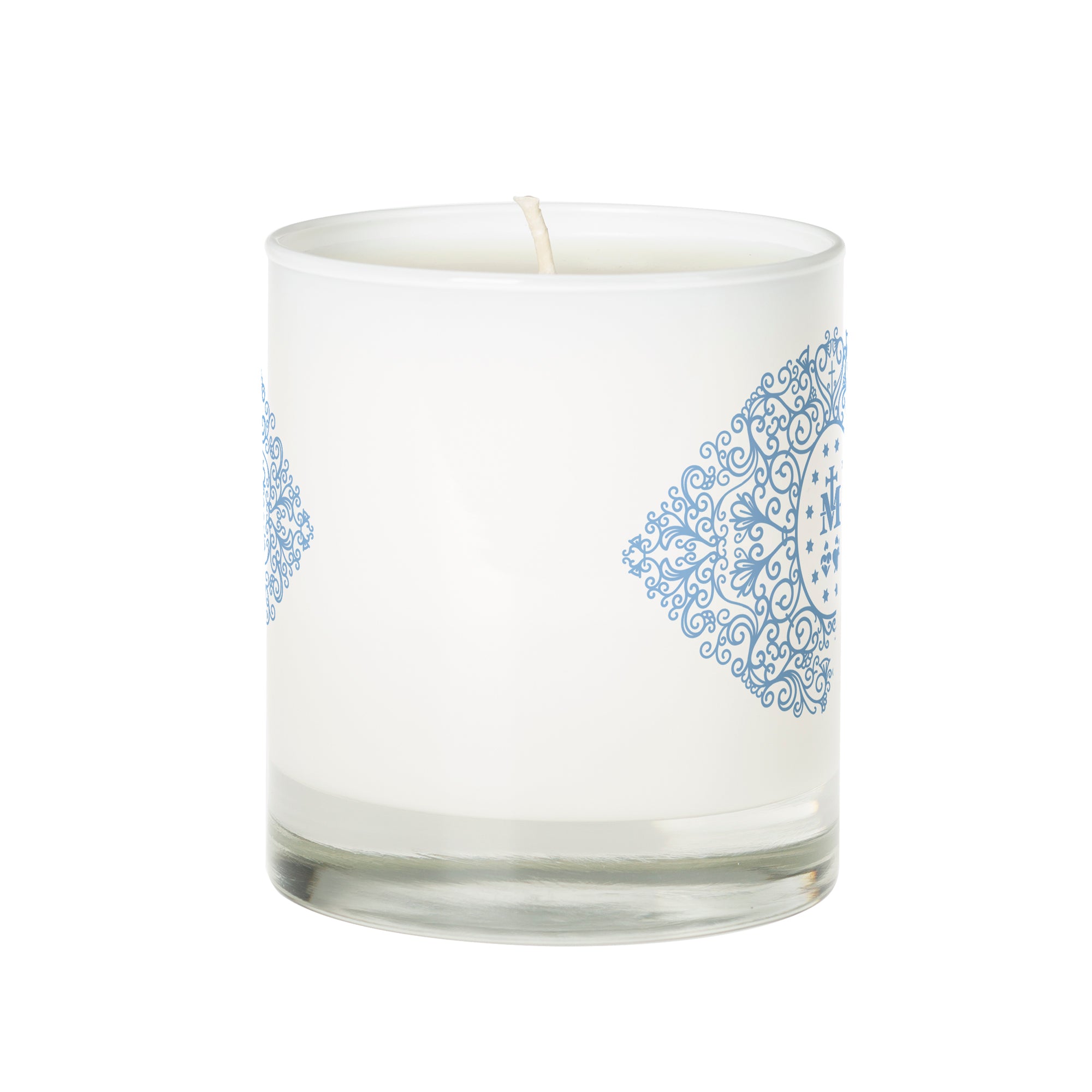 Miraculous Medal Filigree Candle