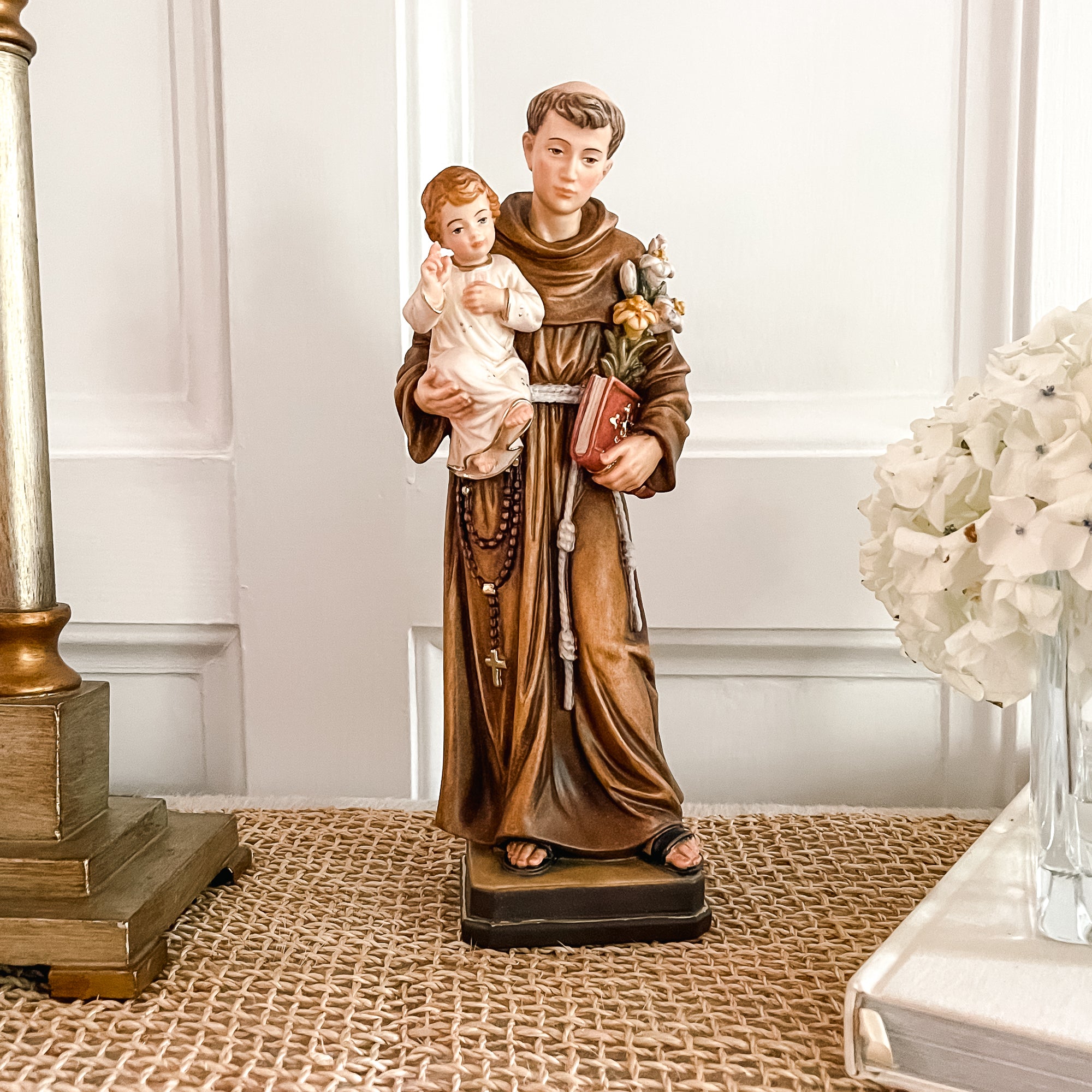St. Anthony of Padua Hand Made Italian Statue - 12"