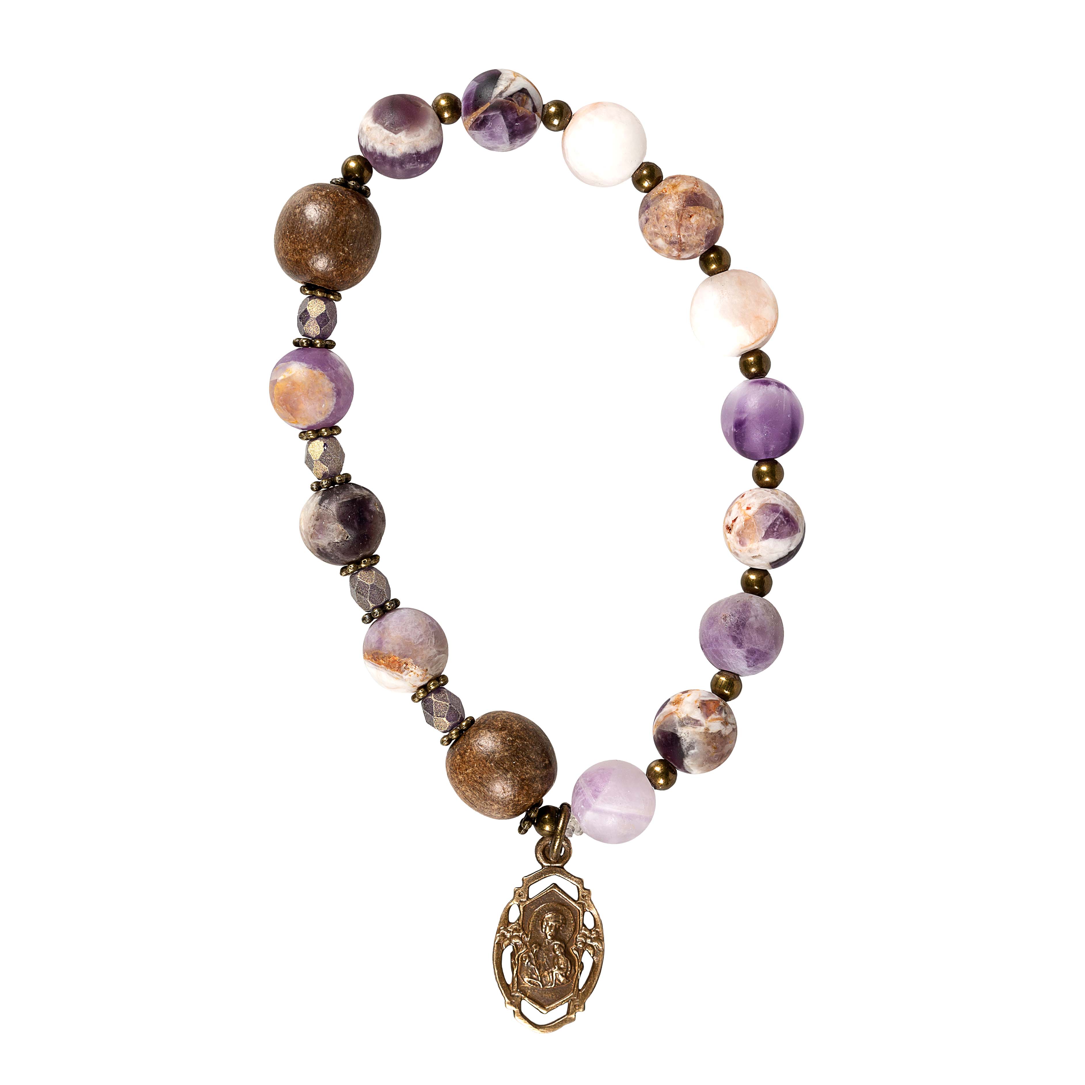 St. Joseph Rosary Bracelet with Medal
