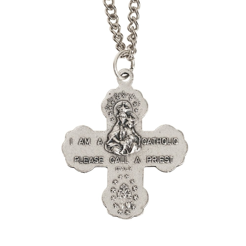 4-Way Medal Cross on 19.5" Chain