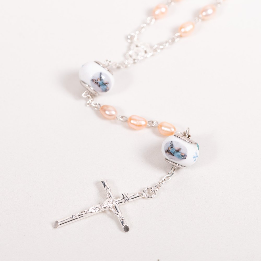 Italian Freshwater Pearl St. Michael Rosary