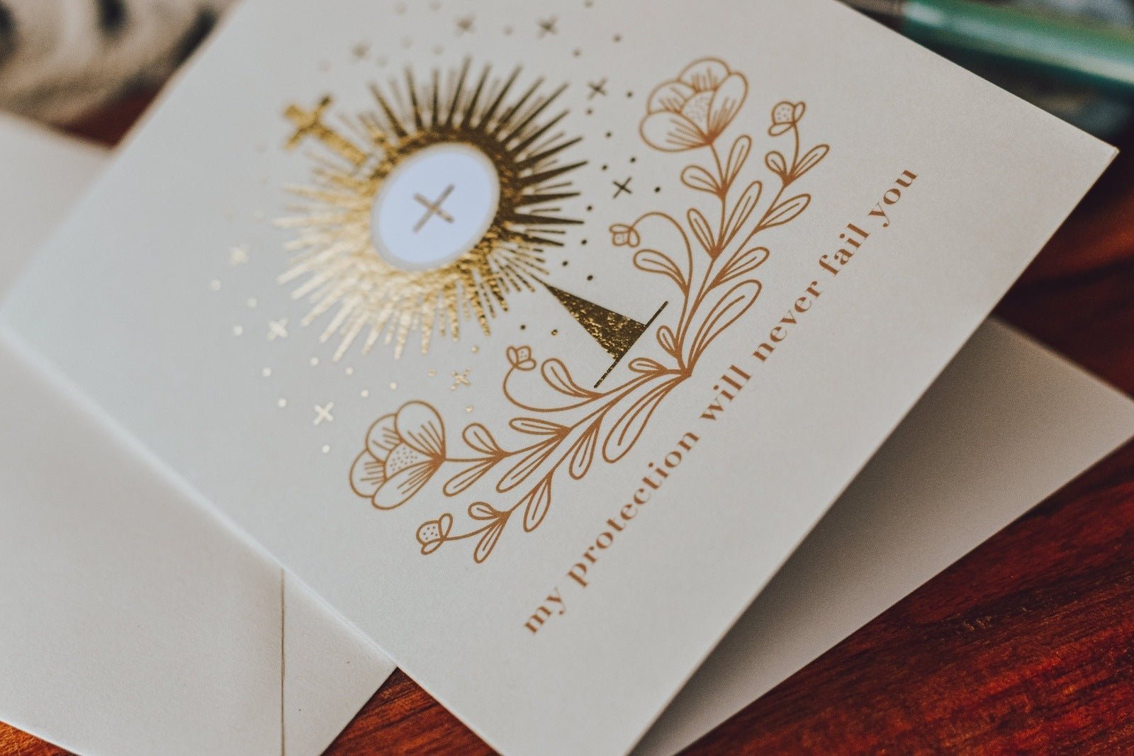 St. Clare of Assisi Monstrance Blank Greeting Card