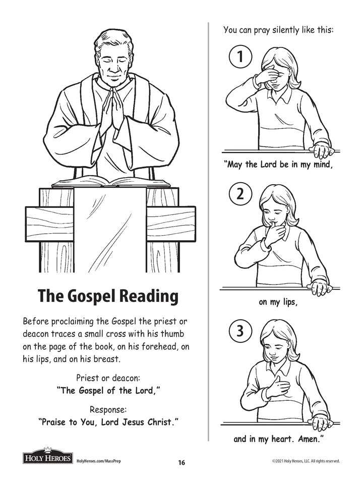 Participating at Holy Mass Coloring Book