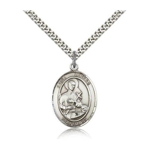 Sterling Silver St. Gerard Majella Pendant w/ chain | The Catholic Company®