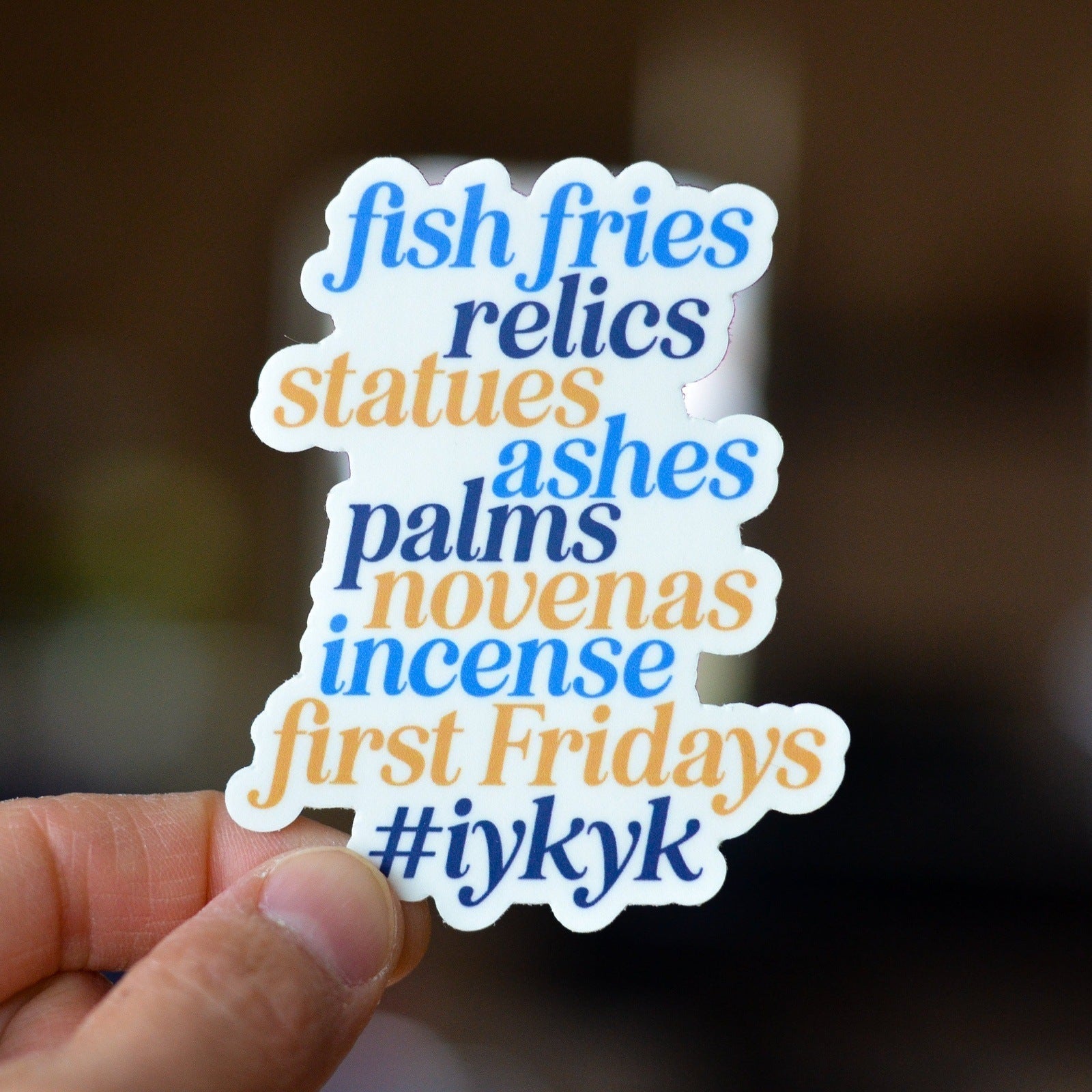 Only Catholic Stuff Vinyl Sticker