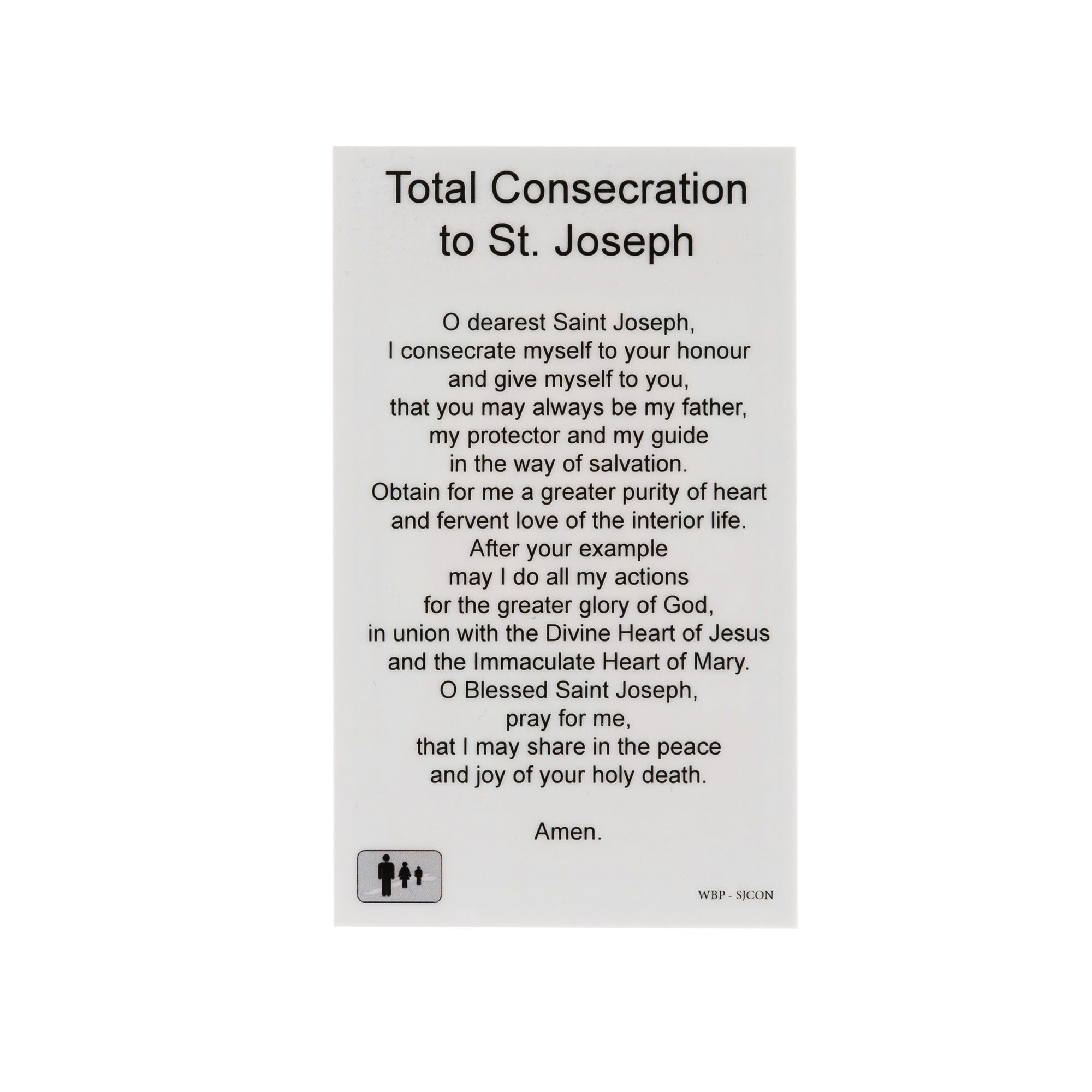 St. Joseph Bracelet with Consecration Prayer Card