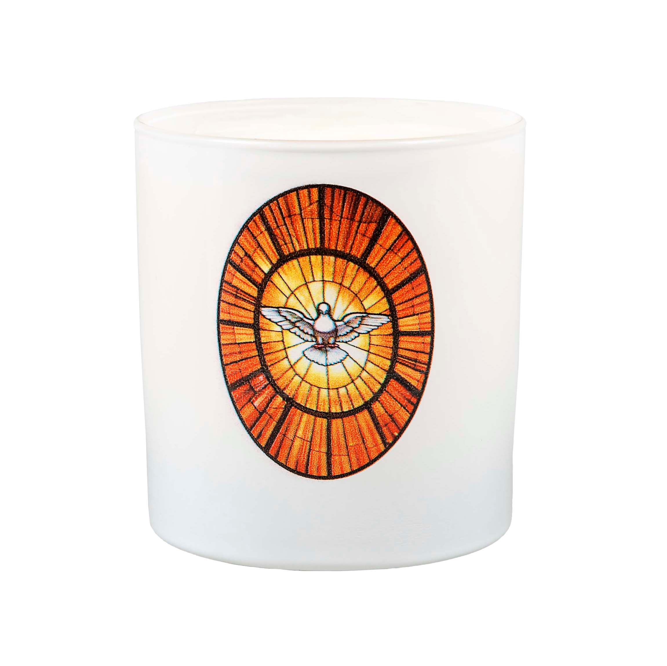 Holy Spirit Stained Glass Window Candle