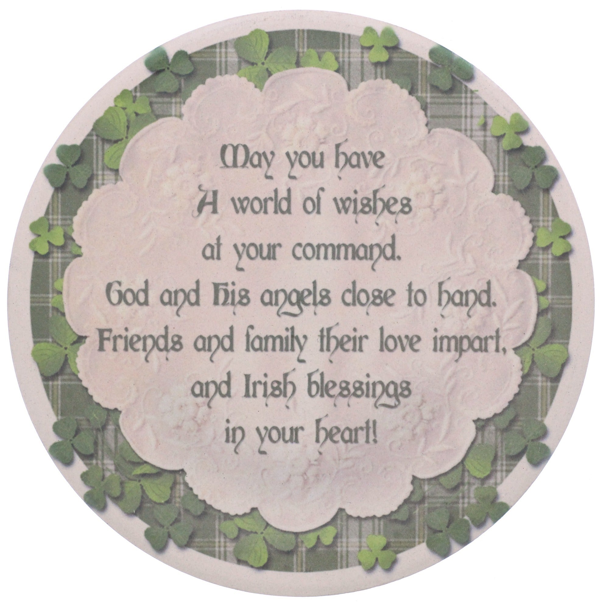 Irish Blessings Sandstone Coasters