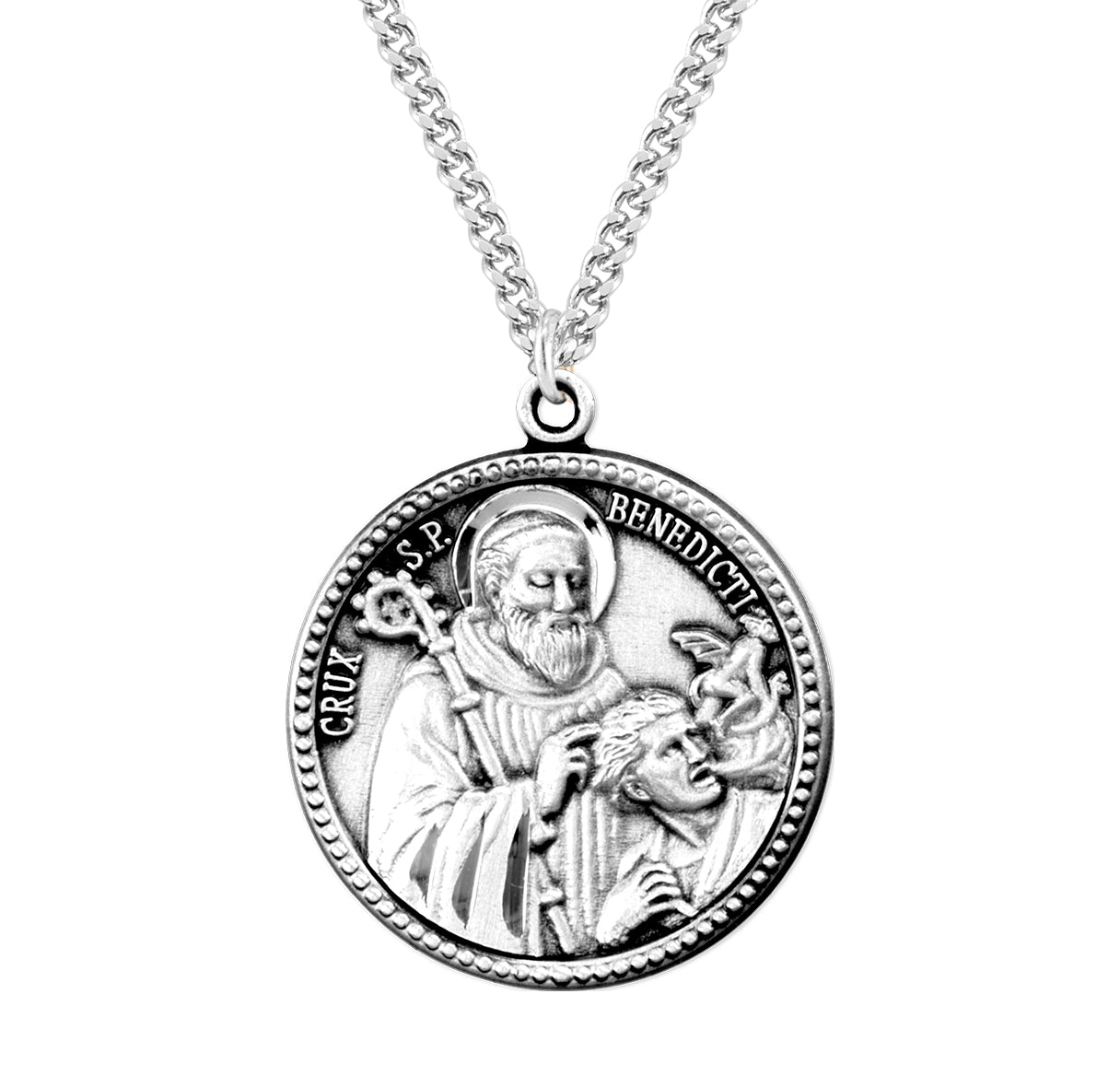 Saint Benedict Sterling Exorcism & Jubilee Medal
