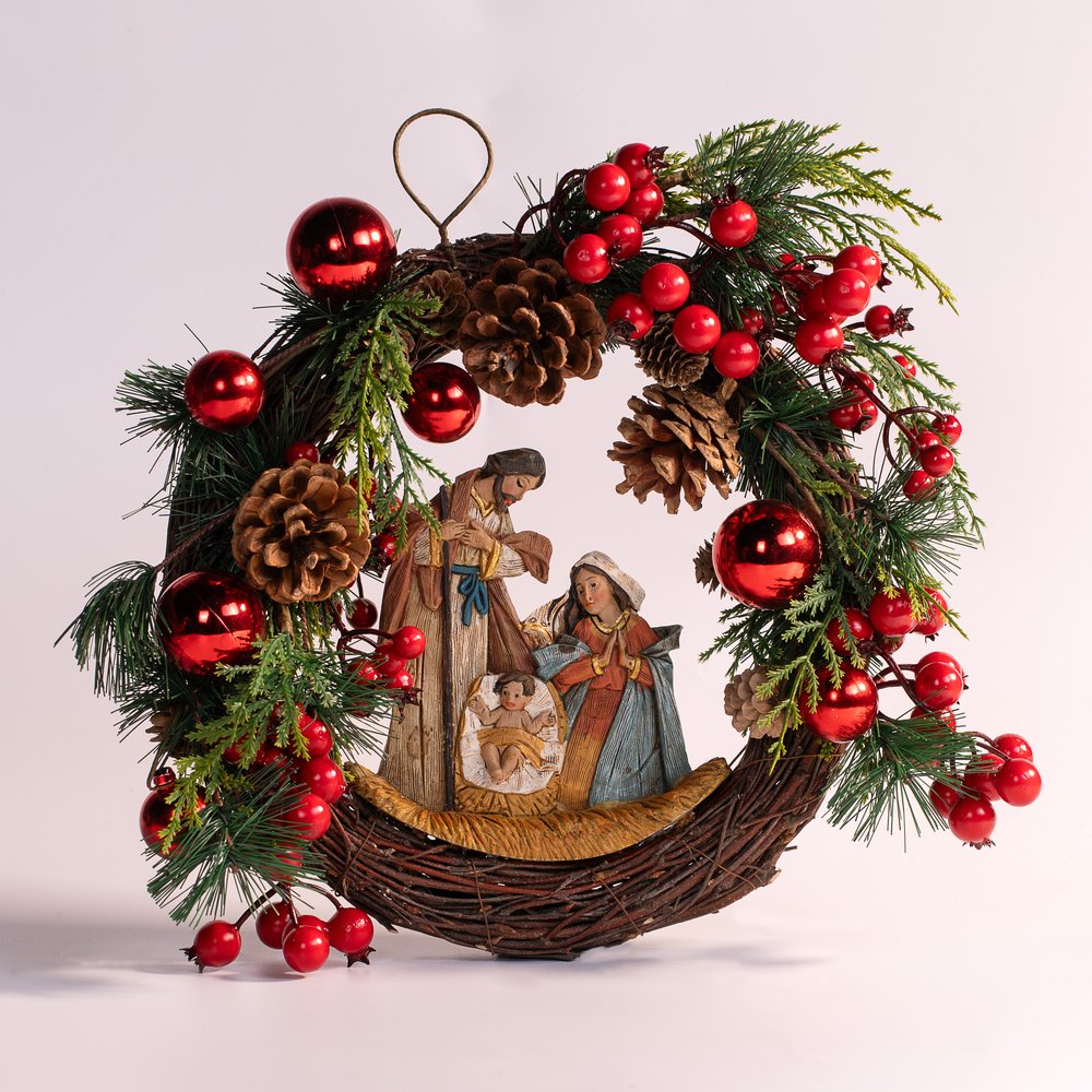 Nativity Christmas Wreath