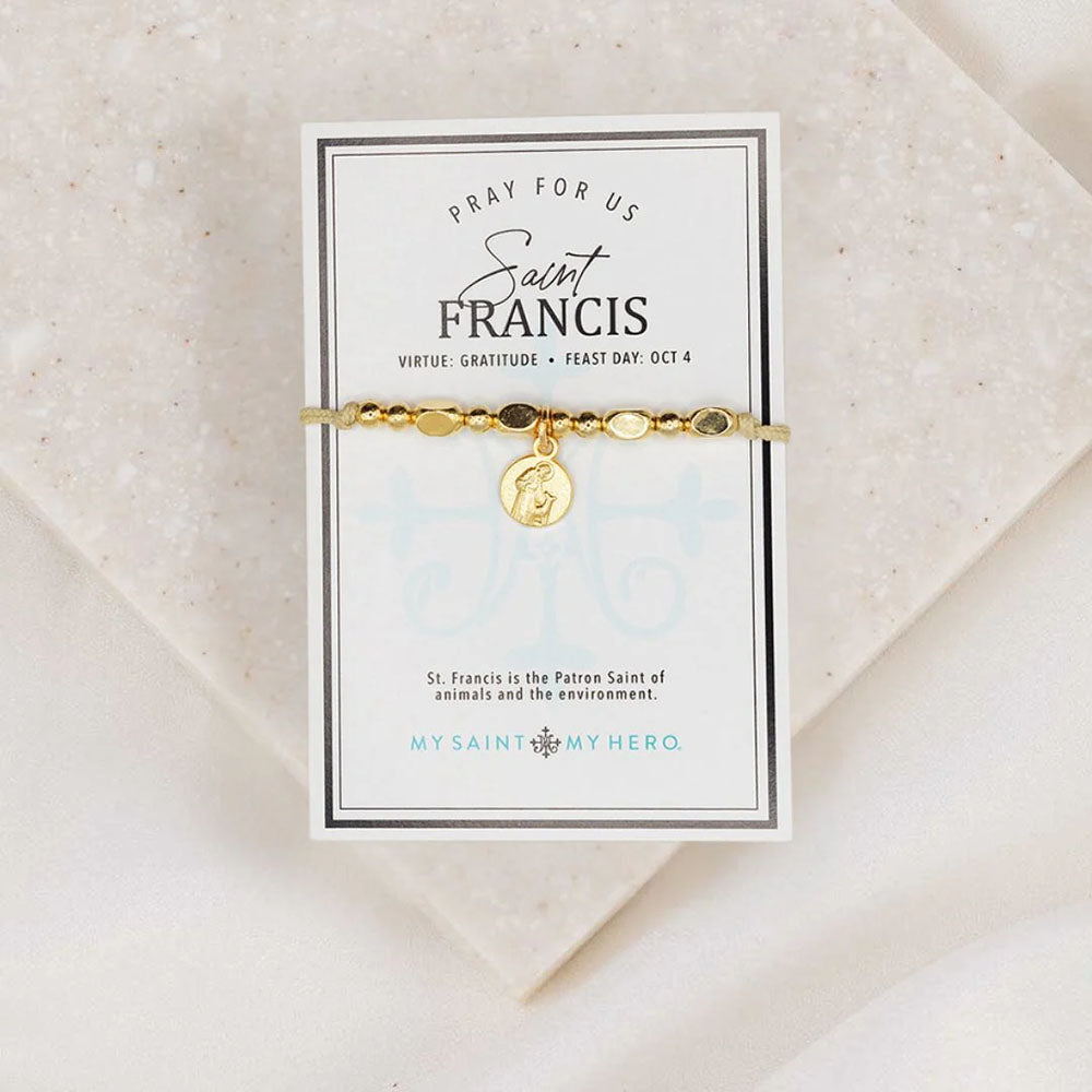 Gold St. Francis Little Saints Bracelet