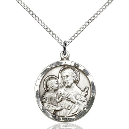 Sterling Silver St. Joseph Pendant - 2508065