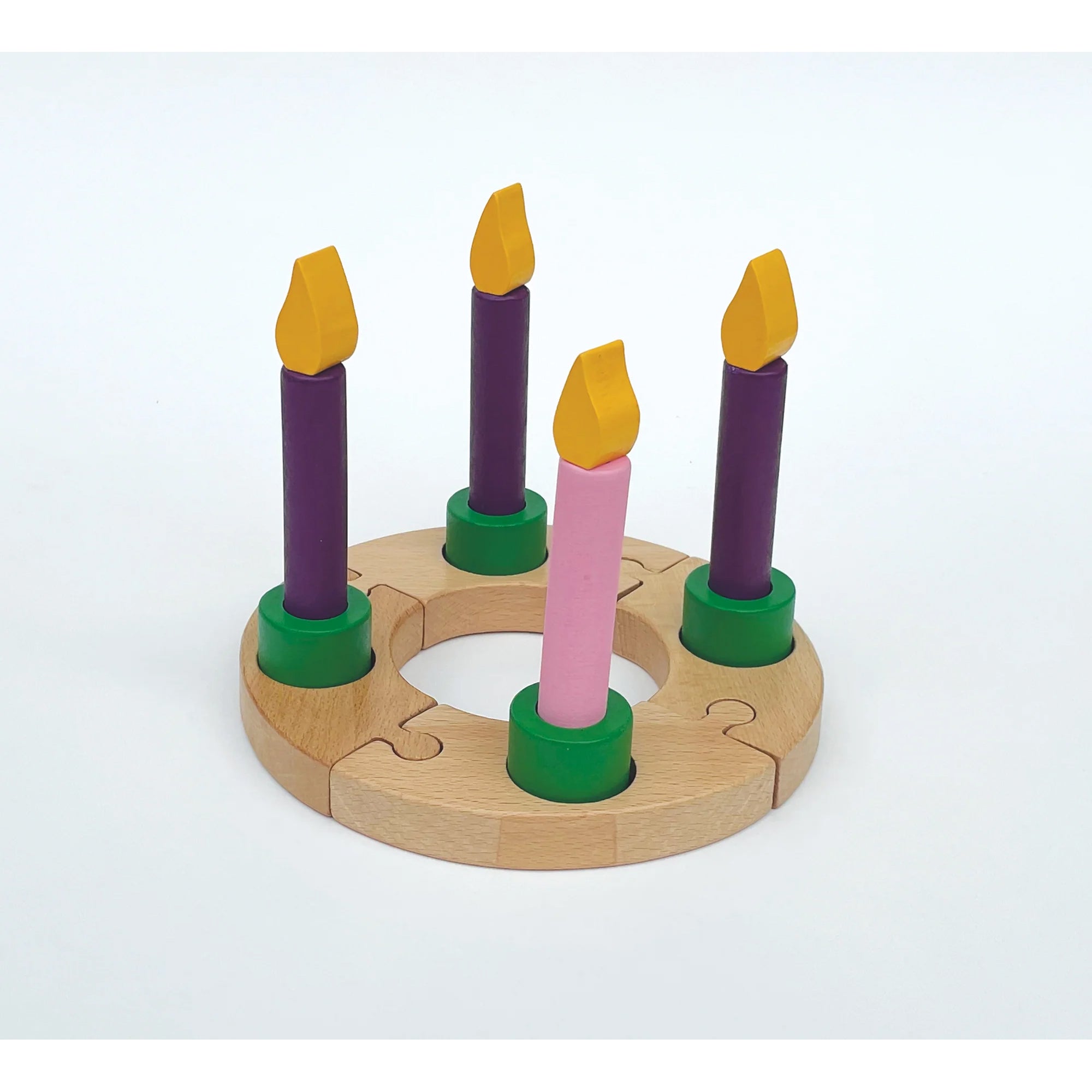 Kids Wooden Advent Wreath