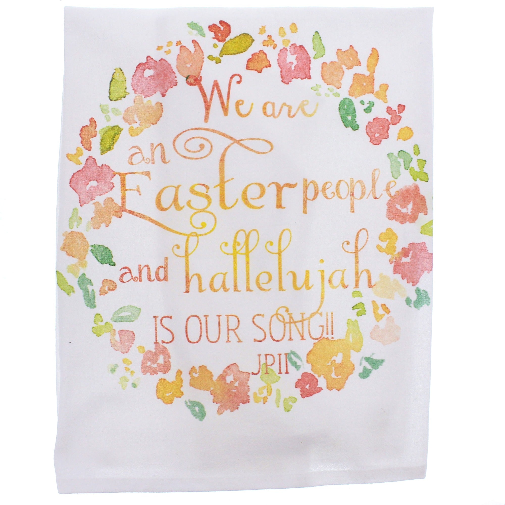 JPII Easter People Dish Towel